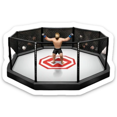 Mma octogone sticker