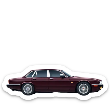 Jaguar xj40 slammed in the sky sticker