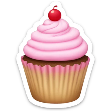 Cupcake light pink  sticker