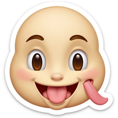 winking face with tongue out sticker