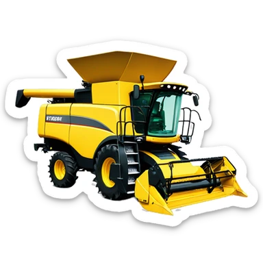 combine harvester dc70 sticker