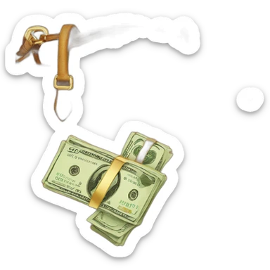 Louis vuiton bag with money sticker