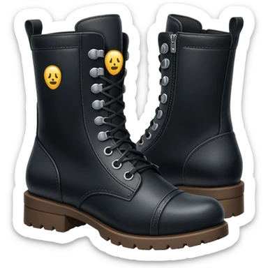 zipper boot sticker