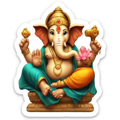 Ganesha at Tajh by good cafe sticker