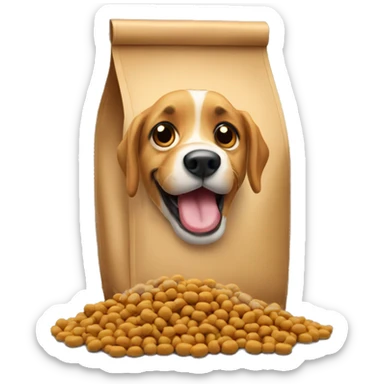 dog food bag sticker