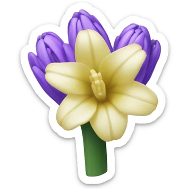 hyacinth flower sticker