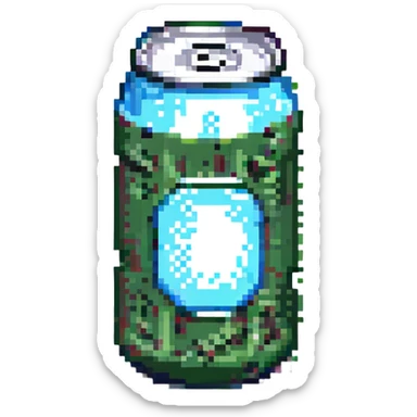 A soda can sticker