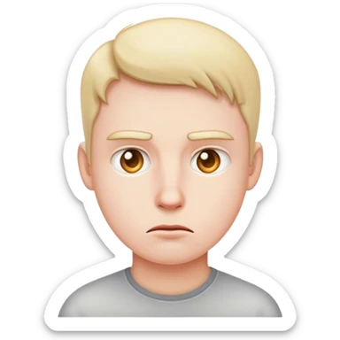 concentrating face emoji sticker