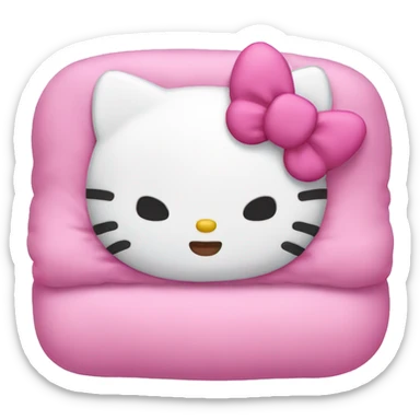 Hello kitty sleeping sticker