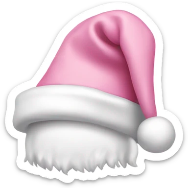 light pink santa hat sticker