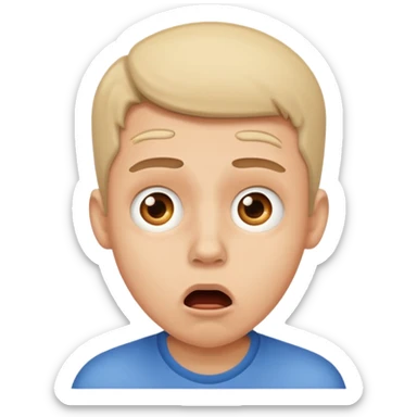 Un homme choqué sticker