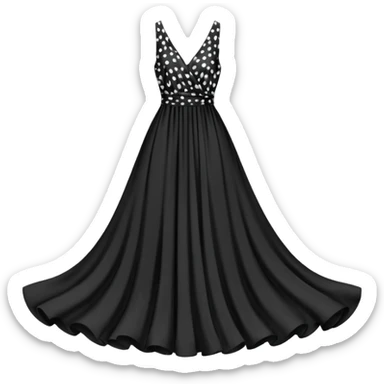 spotted dress sticker