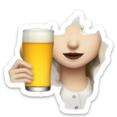 Sabrina carpenter drinking a corona  sticker