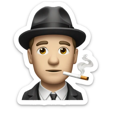 Tomas Shelby de Peaky blinders, with cigarette sticker