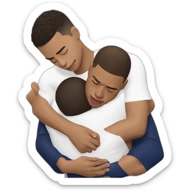 Jude Bellingham hugging Florentino Perez and Mbappe crying behind him sticker