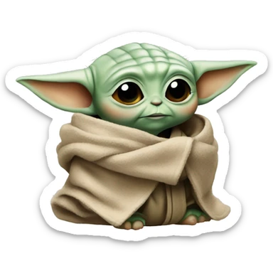 Baby baby yoda sticker