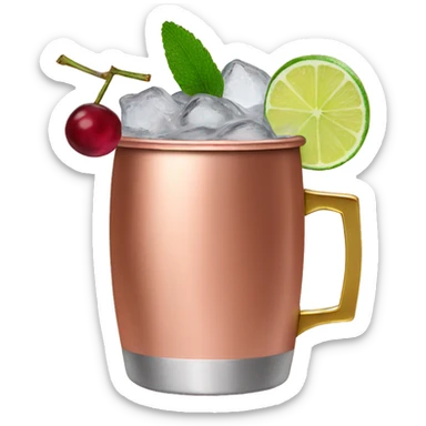 Cranberry Moscow mule sticker