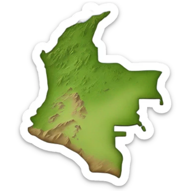 Colombian-map sticker