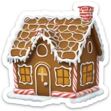 Gingerbread house sticker