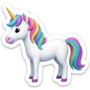 singing unicorn sticker