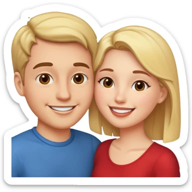 ligth couple kissing sticker