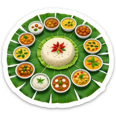 Kerala sadhya sticker
