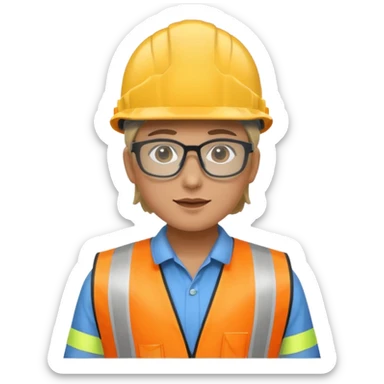 Construction company AI prompt engineer sticker