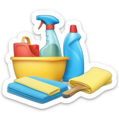 cleaning kit sticker