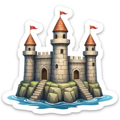 sea castle sticker