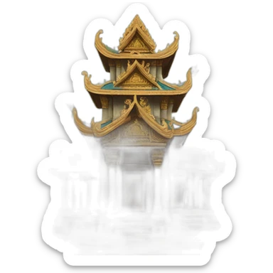 khmer temple sticker