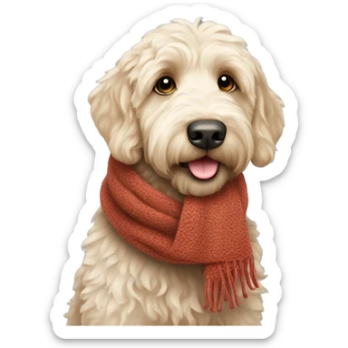 labradoodle-in-the-scarf sticker