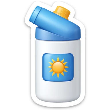 sun screen bottle sticker