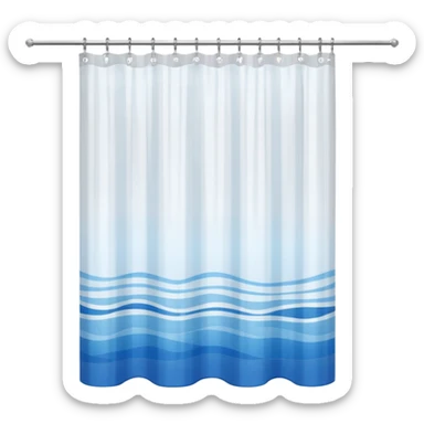 shower curtain sticker