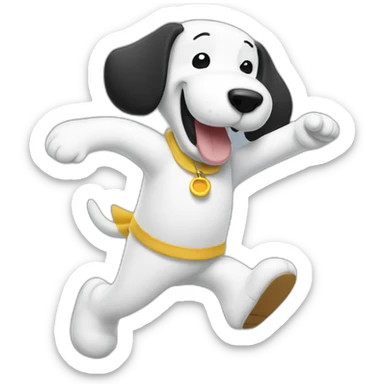 snoppy-dancing sticker