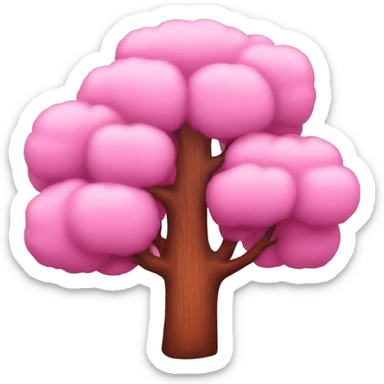 Pink redwood sticker