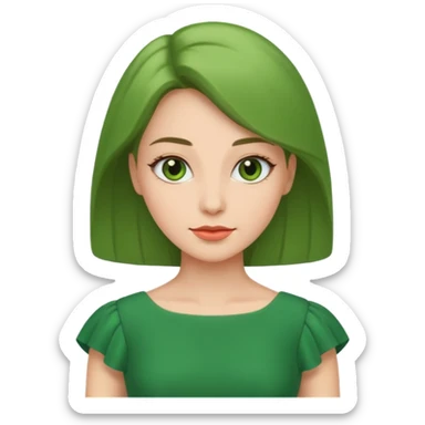 Security guard green dress sticker