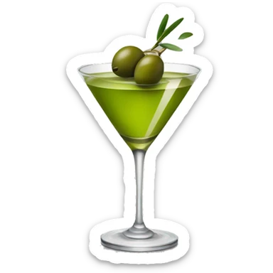Olive martini sticker