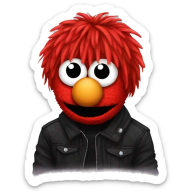 emo elmo sticker