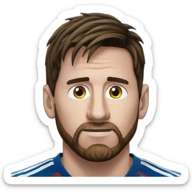 messi doubting sticker