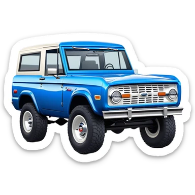 Ford Bronco - Ford (Model Year: 2021) (Iconic colour: Blue) sticker