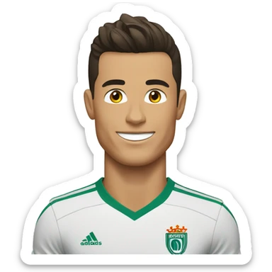 Cristiano Ronaldo señalando sticker