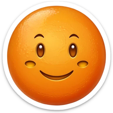 fais moi un bonbon orange sticker