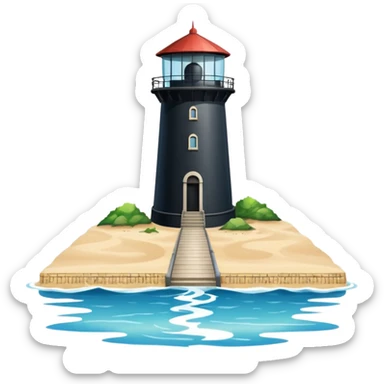 the sea is split in half. left half and right half of the water tower up, in the middle is a path on the floor of the sea sticker