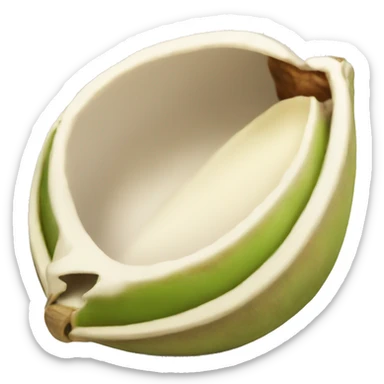 A pistachio shell sticker