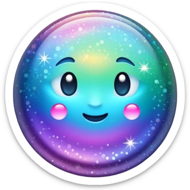 glitter killer sticker