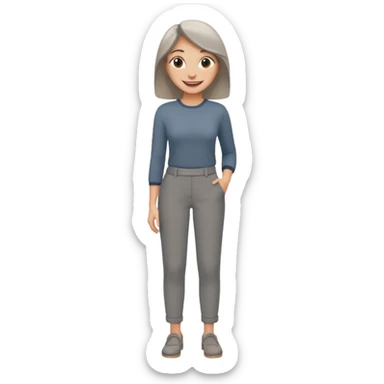 grey women trousers sticker