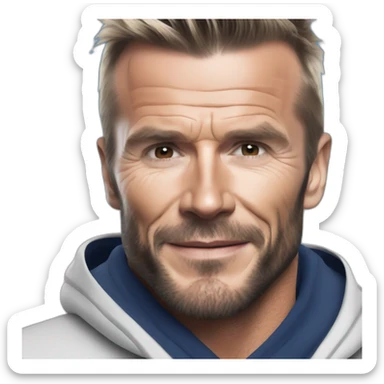 david beckham as santa sticker