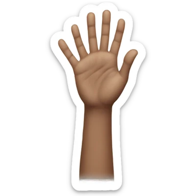 two hands greeting sticker