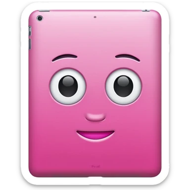 pink ipad  sticker