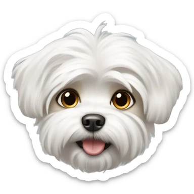 A maltese dog sticker